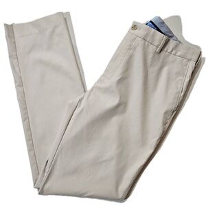 Peter Millar Pants Mens 36 Beige Chino Cotton Blend Classic Fit Pockets